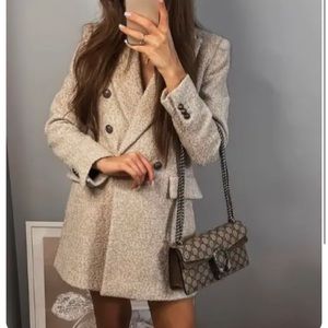 NWT zara new women longline wool blazer